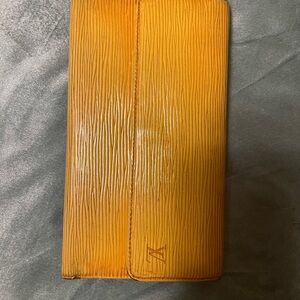 Louis Vuitton yellow Epi Wallet